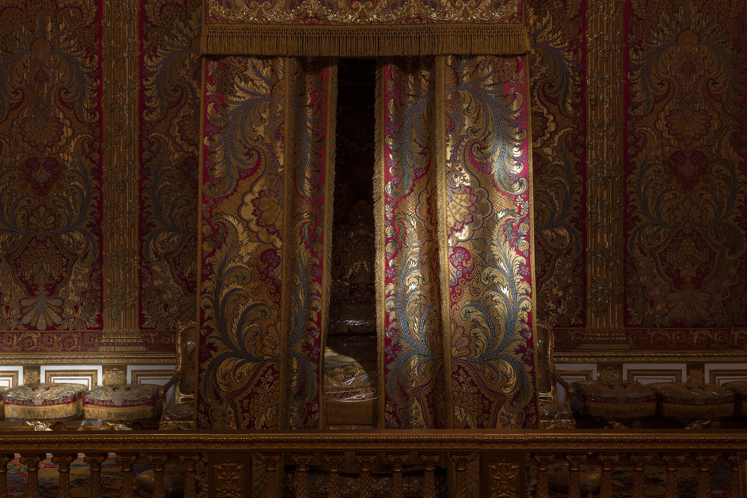 Versailles - La chambre du Roi. - 
